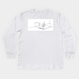 the writer Kids Long Sleeve T-Shirt